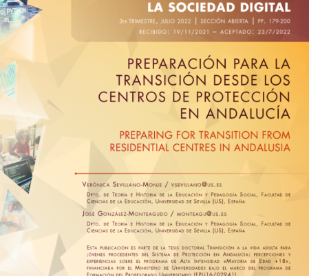 Preparación para la transición desde los centros de protección en Andalucía