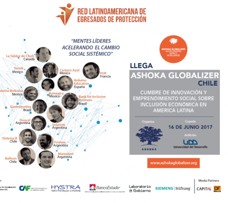 La Red latinoamericana de egresados de protección participará en la Cumbre que organiza Ashoka – Globalizer en Chile