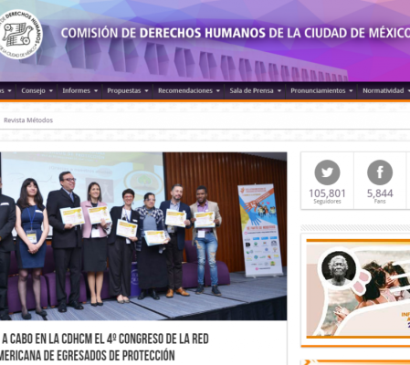 Se lleva a cabo en la CDHCM el 4º Congreso de la Red Latinoamericana de Egresados de Protección - Comisión de Derechos Humanos de la Ciudad de México