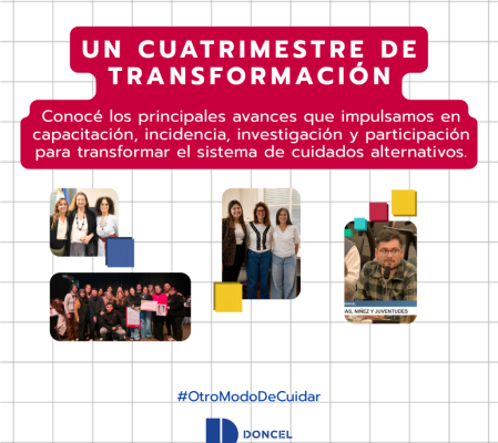 DONCEL profundizó su agenda de transformación de los cuidados durante el primer cuatrimestre